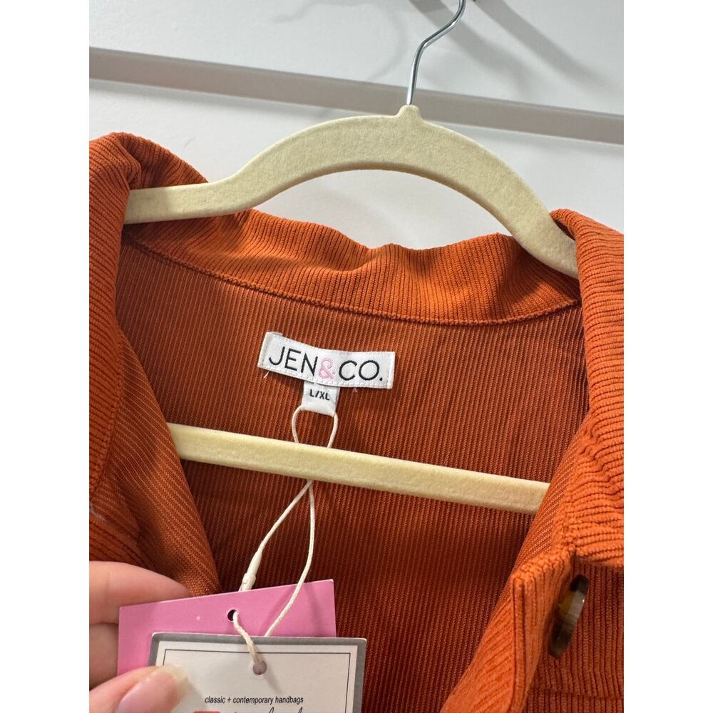 Jen & Co patchwork burnt orange jacket - Picture 6 of 9